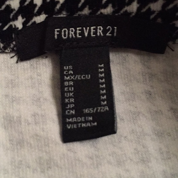 Forever 21 black and white skirt - Picture 5 of 5